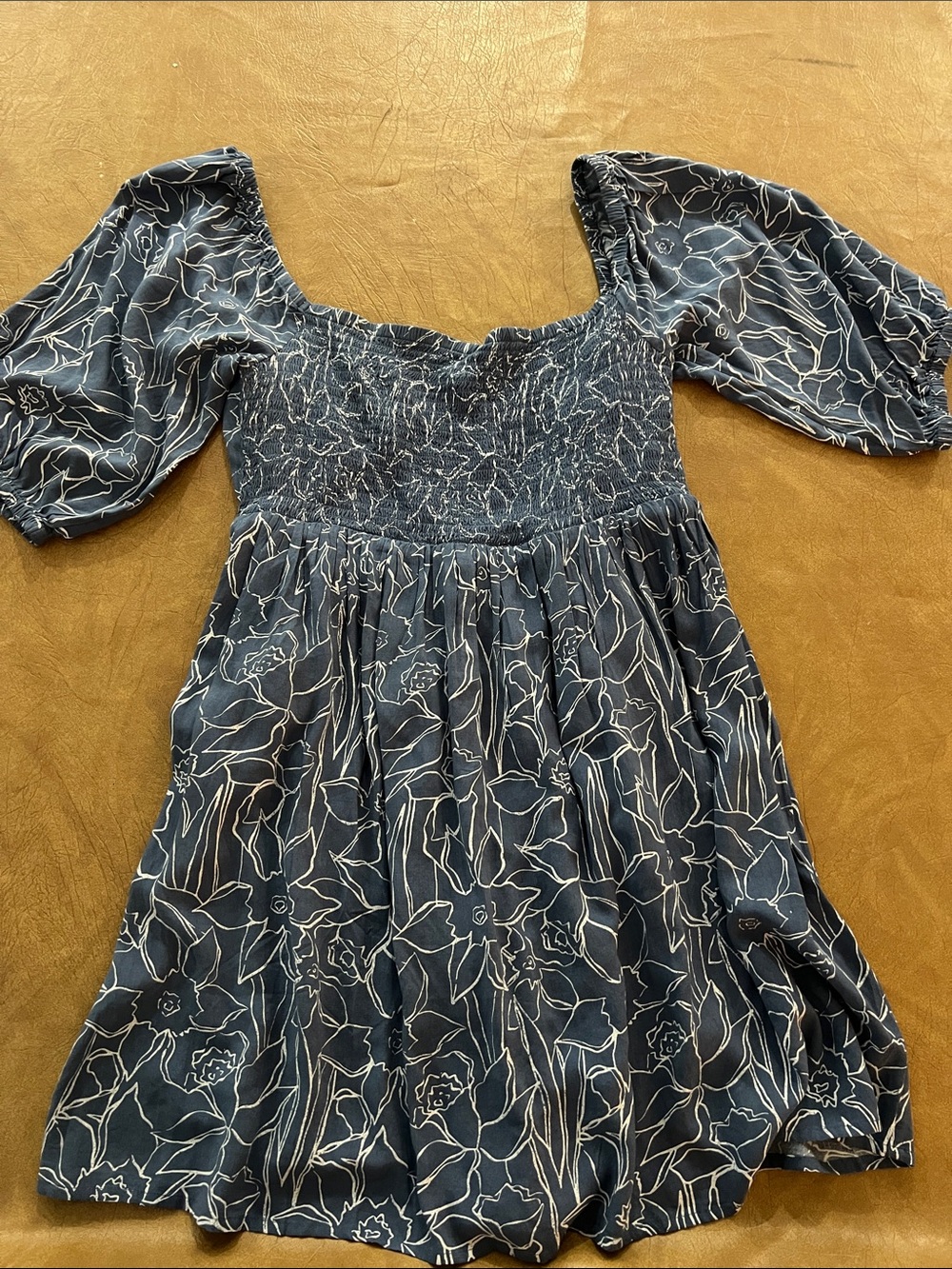 Roxy Navy Blue Floral Mini Dress